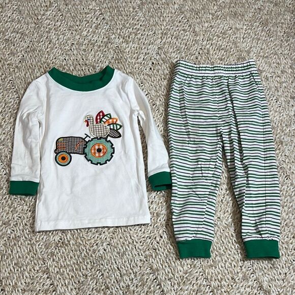 2 pair of Classic Whimsy fall applique pajama sets size 18mo - Picture 5 of 8